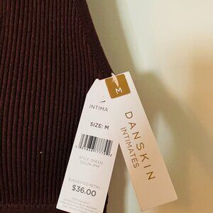 Danskin bras with removable pads/ Size Medium/dark brown and blush